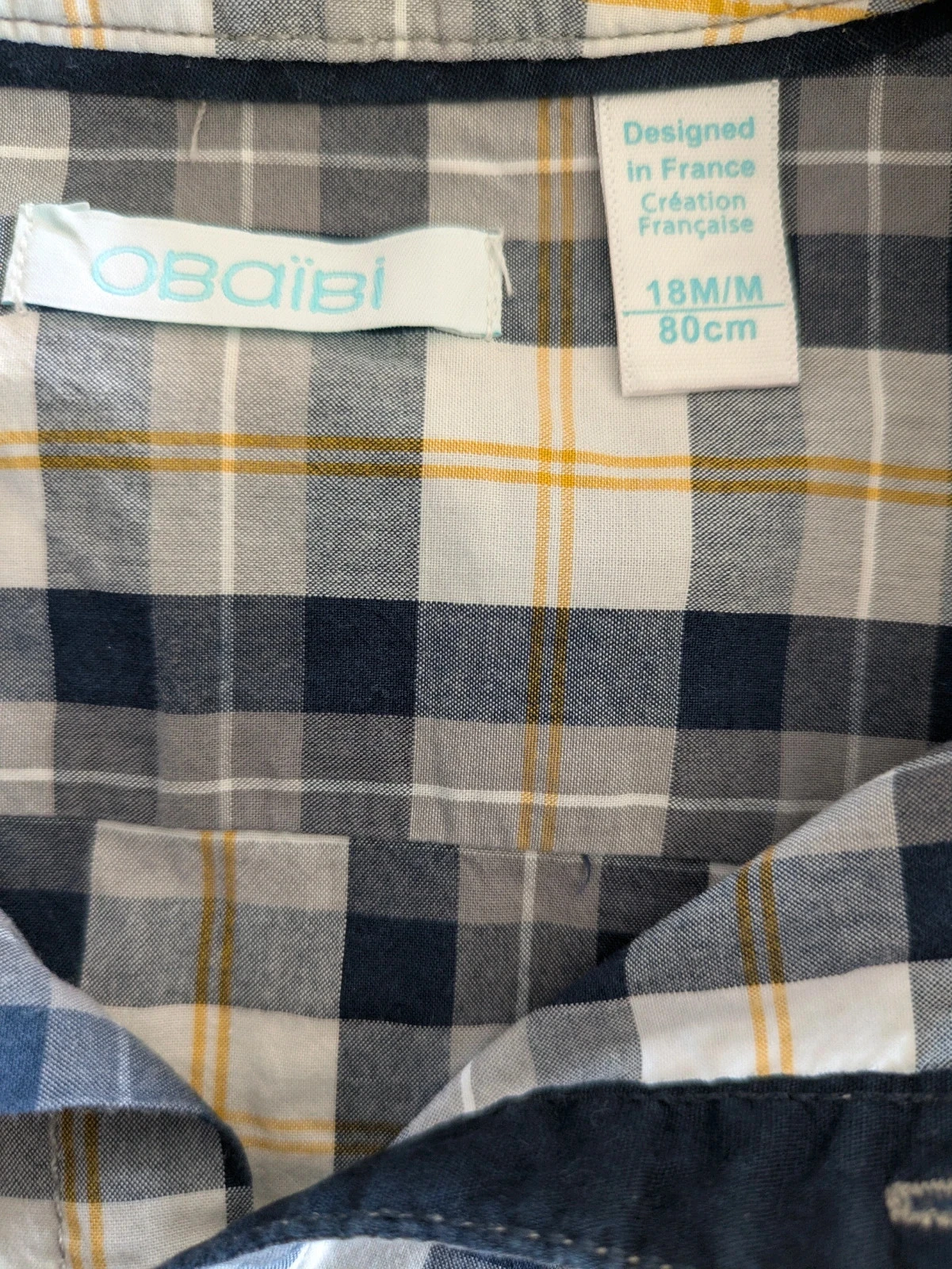 Camisa con cuello mao de 18 meses – photo 3